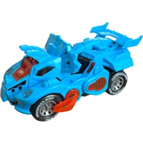 Resim Trex Dinazor Figür Araba Sesli Işıklı Pilli Müzikli Transformers Robot Dinozor 20CM 