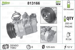 Resim VALEO 813166 | Kompresor Audi A4 / A6 / A8 Skoda 