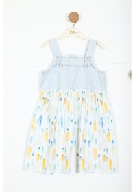 Resim Xo Kids Kız Çocuk Elbise 4-8 Yaş 78503 Mavi 
