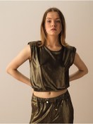 Resim Xint Kadın Siyah Regular Fit Pamuklu Bluz 