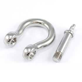 Resim 2'li Omega Zincir Kilidi. 5mm. Paslanmaz Krom 