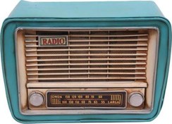 Resim Dekoratif Metal Radyo Kumbaralı Vintage Hediyelik Kickshop