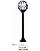 Resim 20 Lik Lale Meridyen Model Park Bahçe Aydınlatma Çim Direği 