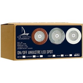 Resim Beyaz Gömme Düğmeli Led Spot No.1 - Beyaz 