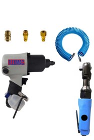 Resim FLEXMAC pro Havalı Somun Sökme Seti havalı cırcır ve havalı somun sökme hortum-jak hediyeli set 