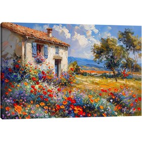 Resim Doğaya Açılan Ev - 100x70 