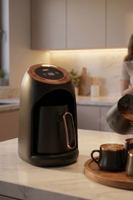 Resim Sinbo SCM-2990 Otomatik Türk Kahve Makinesi Rose Gold Renk 