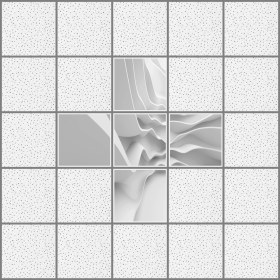 Resim Gök Panel 60 x 60 LED Panel Aydınlatma Desenli 3x3 5'li Grup Özel Seri 46511448SA 
