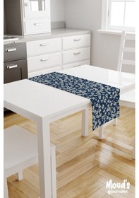 Resim Nowon 3 Desenli Baskılı Süet Runner Masa Örtüsü 