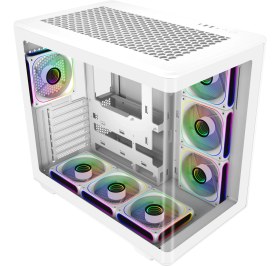 Resim Cooler Master Elite 600 7X120MM Argb Curve Tg Mid Tower Beyaz Kasa 