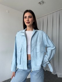 Resim Nakışlı Bebek Mavisi Ceket 