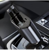 Resim Gaojunshop01 San.como 4 Lü Araç Şarj Cihazı Hızlı Şarj Çift Usb Ve Voltaj Ekranlı Gri 