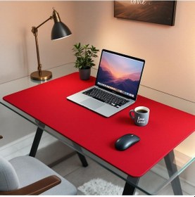 Resim Mouse Pad Kırmızı Masa Matı 70x80cm Suni Deri Desk Mat Ev Dekor 70 Cm 80 Cm 