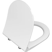 Resim Integra Round Universal Slim Üstten Sıkmalı Yavaş Kapanır Beyaz Klozet Kapağı 110-003-009 Vitra