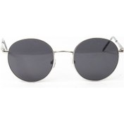 Resim Unisex Siyah Metal Gümüş Çerçeve Güneş Gözlüğü 