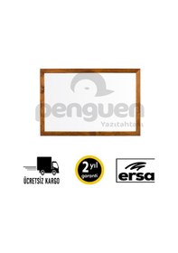 Resim Penguen Ahşap Çerçeve Laminat Yazı Tahtası Beyaz 30X45 