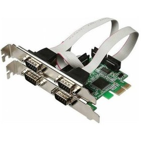 Resim Pcı-E Pcı Express 4 Port RS232 9pin Com Db9 Seri Pci-Exp 4 Port RS232 