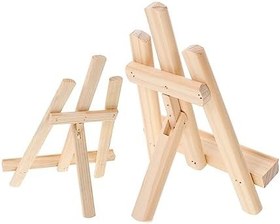 Resim jojofuny Mini Şövale Seti Telefon Tutucu Ahşap Fotoğraf Çerçevesi Standı Seyahat İçin Taşınabilir 