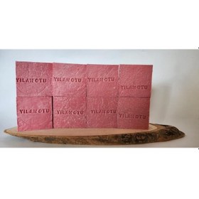 Resim Büro Ev Ofis Hediyesi İçin 8adet Yılan Otu Özlü Doğal El Yapımı Sabun Mini Seti 