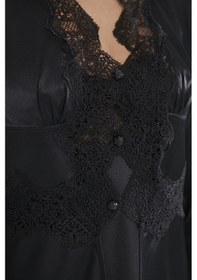 Resim Pierre Cardin 6335 Kadın Saten Altılı Set - Siyah Siyah 