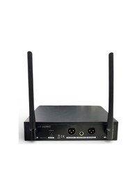 Resim Rose Rw-211-ee Uhf Kablosuz Telsiz Çift El Mikrofon 2x100 Kanal 