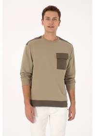 Resim U.s. Polo Assn. Erkek Açık Haki Sweatshirt 50316401-vr183 Acık Hakı 