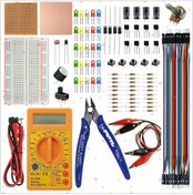 Resim Breadboard Temel Elektronik Devre Seti +dt830d Multimetre + Plato Yankeski 