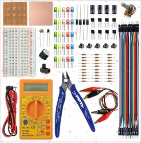 Resim Breadboard Temel Elektronik Devre Seti +dt830d Multimetre + Plato Yankeski 