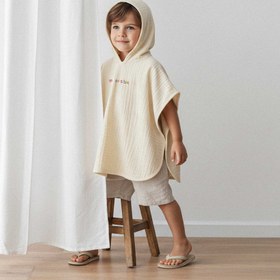 Resim I'm invisible - Müslin panço - Açık bej / 1-5 yaş 