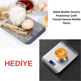 Resim Philips Phılıps Airfryer Xxl Connected Fritöz Siyah 5000 + Dijital Mutfak Tartısı Hediye 