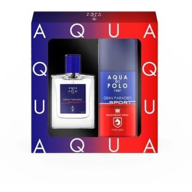 Resim Aqua Di Polo 1987 Gran Paradiso Sport Narenciye Odunsu Erkek Parfüm Edp 50 Ml + Deodorant 150 Ml Aromatik - Odunsu 