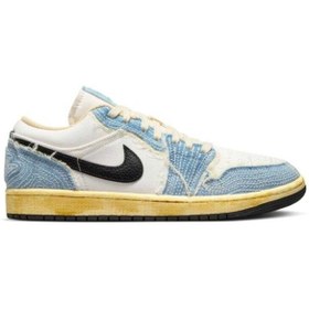 Resim Nike Air Jordan 1 Low Se Sashiko Denim Erkek Sneaker Ayakkabı 