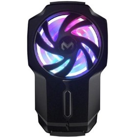 Resim Polham Universal Rgb Işıklı 700mah Şarjlı Radyatörlü Süpercool Oyuncular İçin Telefon Soğutma Fanı 