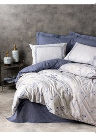 Resim Cotton Box Çift Kişilik Nevresim Takımı Nitsa Lacivert 