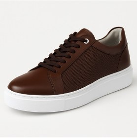 Resim Growish Gre0065-7 Hakiki Deri Yüksek Beyaz Eva Taban Koku Yapmaz Kahverengi Sneakers Ayakkabı Kahverengi 