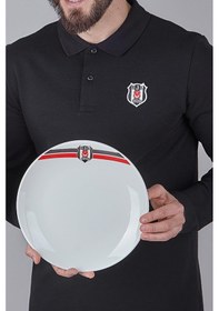 Resim Neva N3429 Beşiktaş Lisanslı Arma Logo 2'li Servis Tabağı-Bjk 