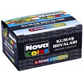 Resim Nova Color Nc-188 6 Renk 30Cc Kumaş Boyası 