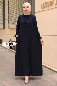 Resim MERYEMNUR Aslı Mevlana Ferace Lacivert 