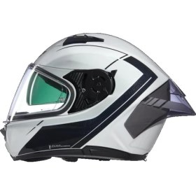 Resim N60-6 Sport Mesmerico Kapalı Motosiklet Kaskı 341 Beyaz Siyah M 