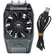 Resim Prestigegoods Usb Şarjlı Telefon Soğutucu Radyatör, Fanlı Soğutma Braketi, 5000r/dak, Siyah 