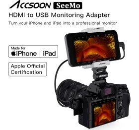 Resim Accsoon Seemo HDMI USB C Video Yakalama Adaptörü, iPhone iPad Için, 1080P 60FPS Video Gerçek Zamanlı 