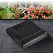 Resim 60cm x 10m Ağır Hizmet Siyah Peyzaj Kumaşı - Bitkiler, Sebzeler, Yükseltilmiş Yataklar, Çimler ve Bahçeler için Yabancı Bitki Bariyeri ve Zemin Kaplaması, PP Malzeme, Dayanıklı ve Kolay Kurulum 