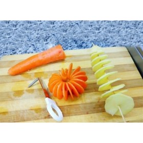 Resim Macgon Spiral Patates Dilimleyici Doğrayıcı Vidalı Cips Yapma Bıçağı 