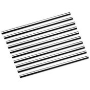 Resim Gümüş 10 Adet Hava Pvc U Havalandırma Şeridi Esnek Şekil Evrensel Klima Çıkış Izgarası 