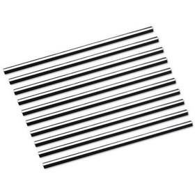 Resim Gümüş 10 Adet Hava Pvc U Havalandırma Şeridi Esnek Şekil Evrensel Klima Çıkış Izgarası 