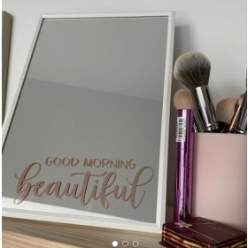 Resim Good Morning Beautiful Sticker Ev, Ayna - Sadece Sticker Ilanıdır 