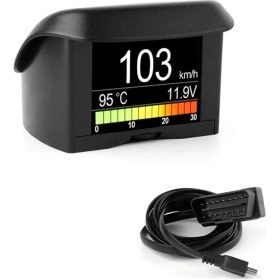 Resim Skyeyyt Araba Dijital Hız Götüre A202 Obd2 Araç Bilgisayar Araç Ekran Aleti Obd2 Başlık Ekran Gezi Ekran Hızı (Yurt Dışından) 