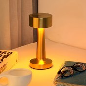 Resim Modern Minimalist Masa Lambası, Dokunmatik Üç Renk Ayarlanabilir - Enerji Tasarruflu Göz Koruma Tasarımlı Metal Tripodlu Ofis, Çalışma Odası ve Oturma Odası için Kompakt Taşınabilir LED Işıklı 