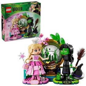 Resim LEGO® Wicked Elphaba ve Glinda Figürleri 75682 - 10 Yaş ve Üzeri Çocuklar için Fantastik Oyuncak Yapım Seti (558 Parça) 