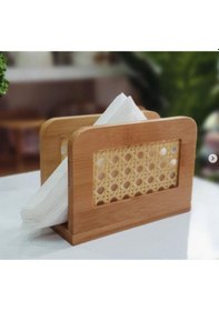 Resim Mien-1176 Bambu Hazeran Peçetelik Ahşap 